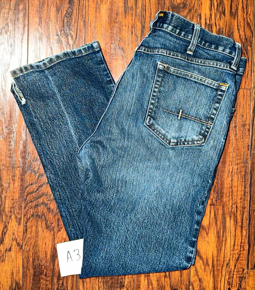 Ariat Rebar M4 Relaxed Straight Jeans Mens 36x32 Blue Denim Workwear Western